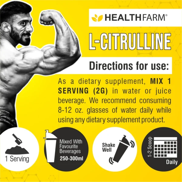 HealthFarm L-Citrulline Mallate (100gm)