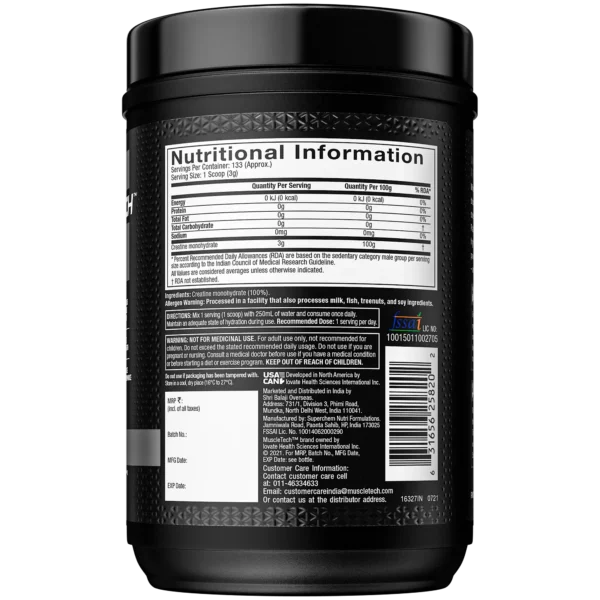 MuscleTech Platinum 100% Creatine 133 servings