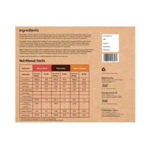 Assorted Whey Protein Bars Gift Hamper ( 2 Chocolate with Hazelnut| 2 Berry Blast| 2 Nuts N Seeds) F’iT Nutrition Bar