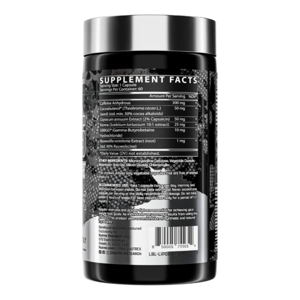 Nutrex Research Lipo6 Hardcore Fat Burner New