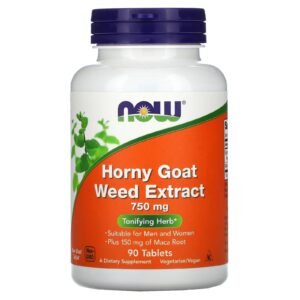 NOW Foods, Horny Goat Weed Extract, 750 mg, 90 Tablets