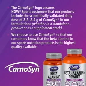 NOW Sports, Beta-Alanine, Endurance, 750 mg, 120 Veg Capsules