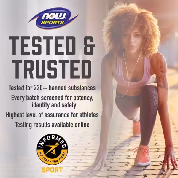 NOW Sports, Beta-Alanine, Endurance, 750 mg, 120 Veg Capsules - product image