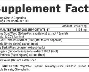 Nutrex Research Vitrix Testosterone – 60 Capsules