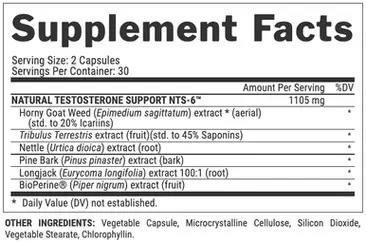 Nutrex Research Vitrix Testosterone – 60 Capsules - Image 2