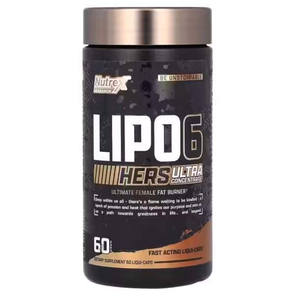 Nutrex Research LIPO 6 Hers Ultra Concentrate 60 Liqui-Caps - Sports Nutrition Supplement