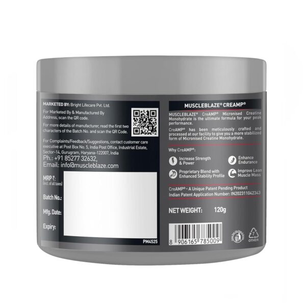 MuscleBlaze Creatine Monohydrate CreAMP