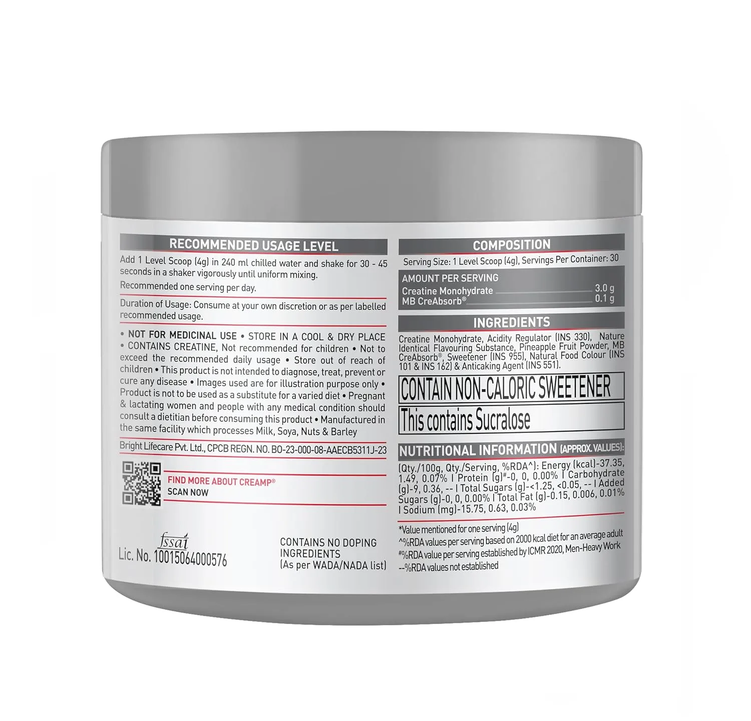 MuscleBlaze Creatine Monohydrate CreAMP - Image 5