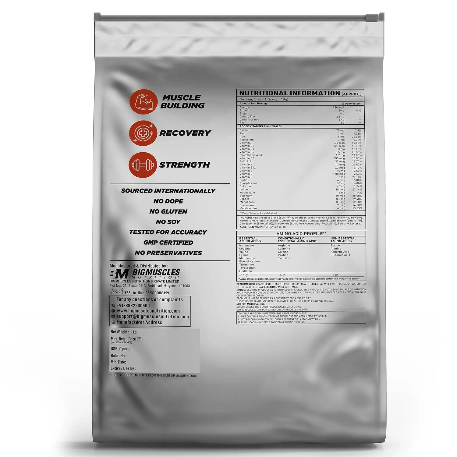Bigmuscles Nutrition Essential Whey Protein - Image 2