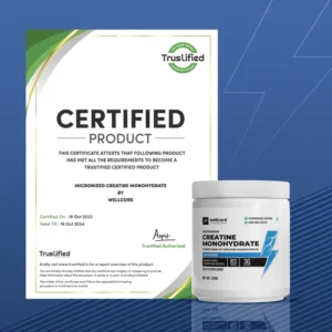 Wellcore - Micronised Creatine Monohydrate (250g, 83 Servings)