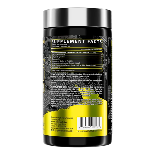 Nutrex LIPO-6 Black UC Intense New