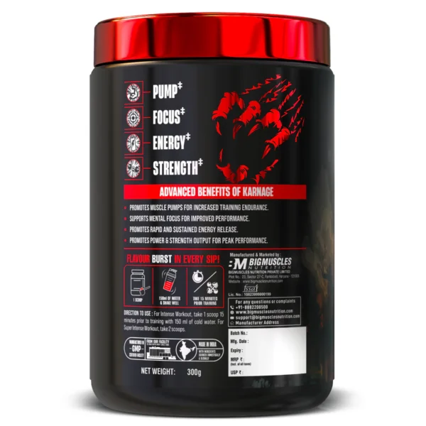 Bigmuscles Nutrition Karnage Pre-Workout