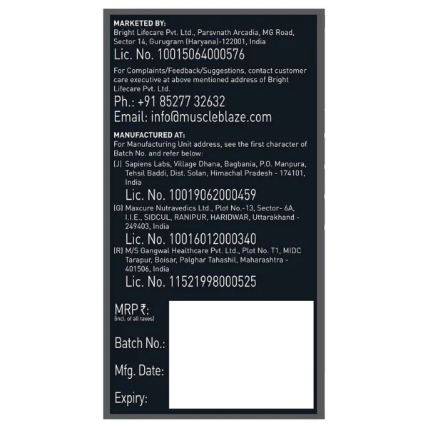 MuscleBlaze Creatine Monohydrate CreAMP