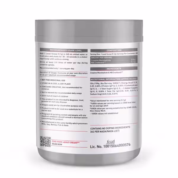 MuscleBlaze Creatine Monohydrate CreAMP - product image
