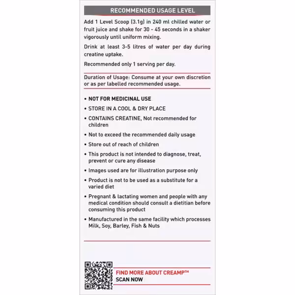 MuscleBlaze Creatine Monohydrate CreAMP - product image