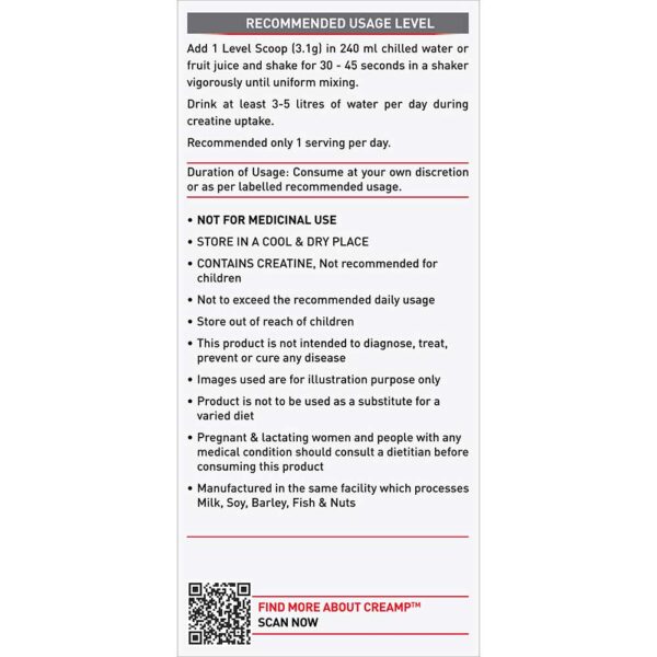 MuscleBlaze Creatine Monohydrate CreAMP