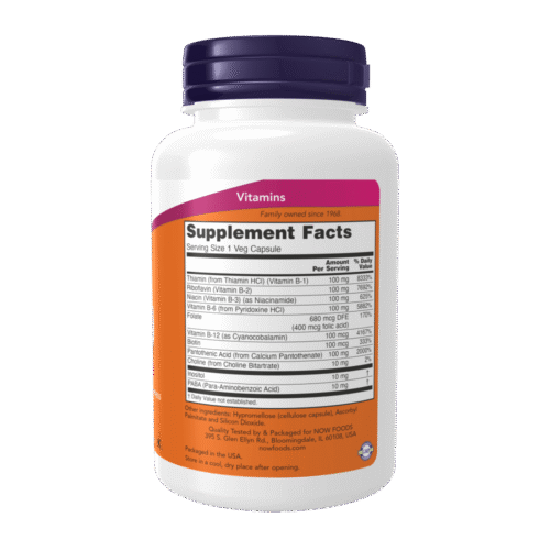 Now Vitamin B-100 Veg Capsules - Image 2