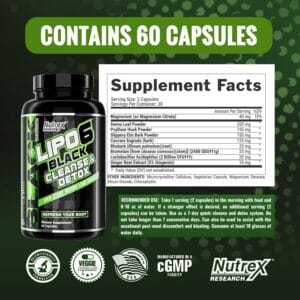 Nutrex Research Lipo-6 Cleanse & Detox for Weight Loss & Digestive Health