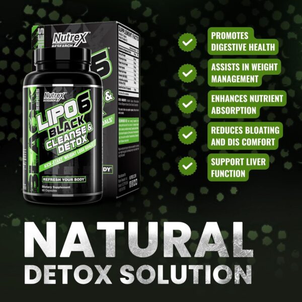 Nutrex Research Lipo-6 Cleanse & Detox for Weight Loss & Digestive Health