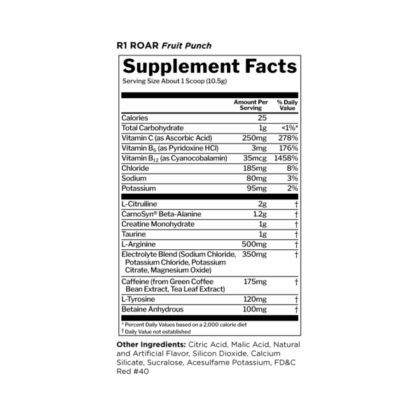 Rule 1 R1 Roar Preworkout