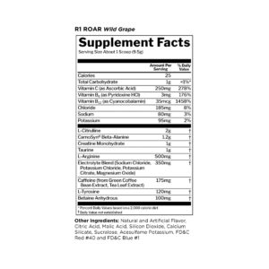 Rule 1 R1 Roar Preworkout