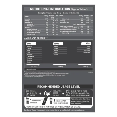 MuscleBlaze Biozyme Performance Whey, 1 kg (2.2 lb), Refill Pack - Image 2