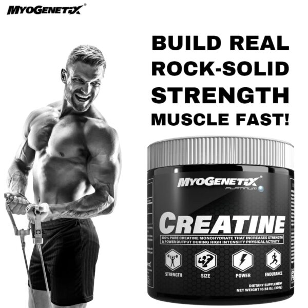 Myogenetix Creatine Platinum Series 300g, 100 Servings