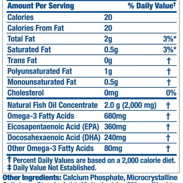 Ronnie Coleman Omega-3 XS Fish Oil Softgels