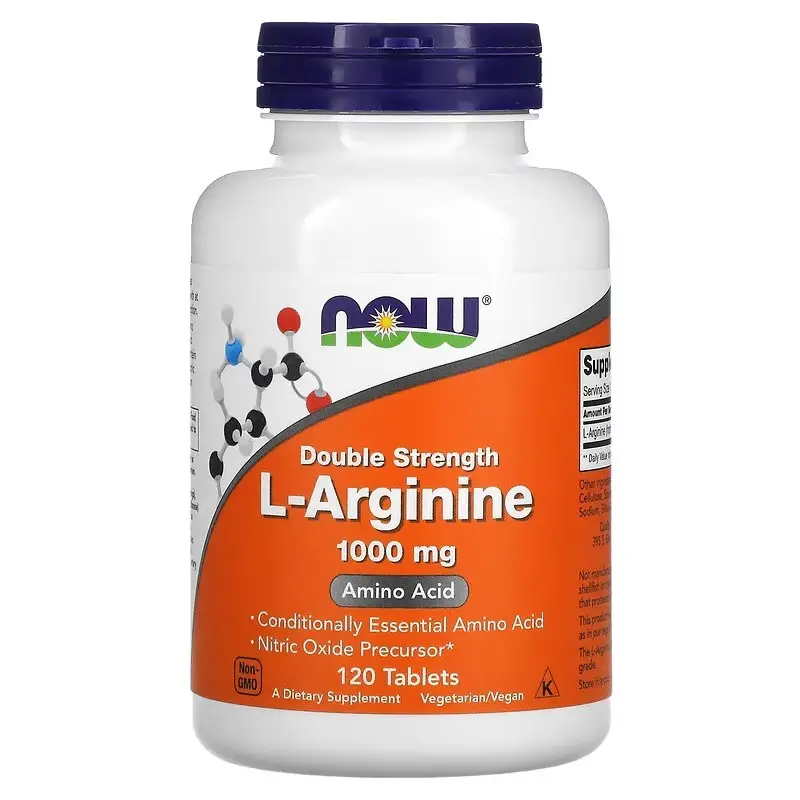 Now Foods L-arginine 1000mg, 120 Tablets