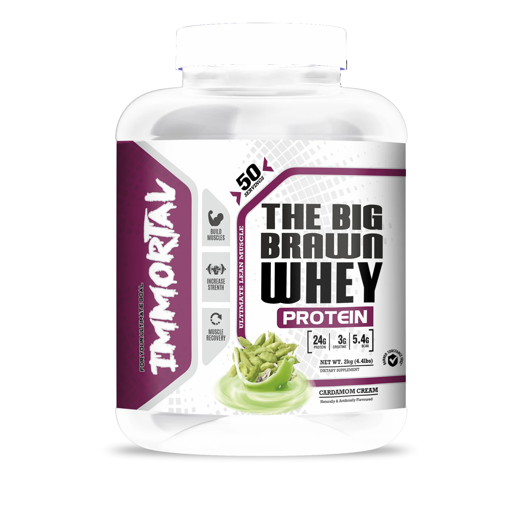 Immortal Big Brawn Whey Protein 4.4lbs