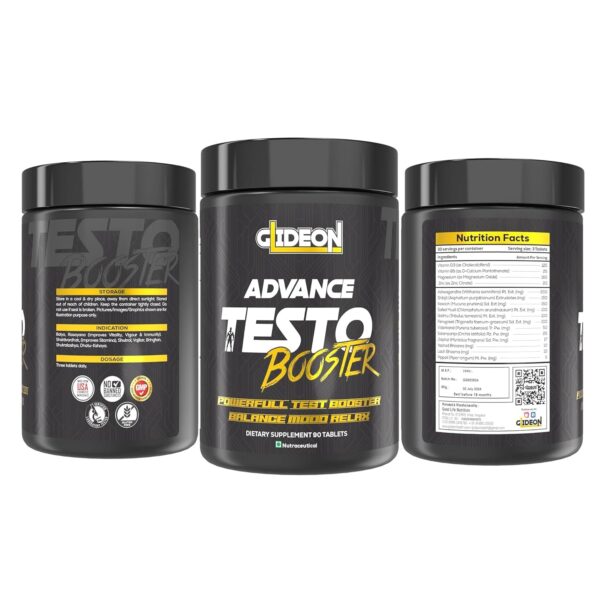 GLIDEON Testo Booster, 90 Tablets
