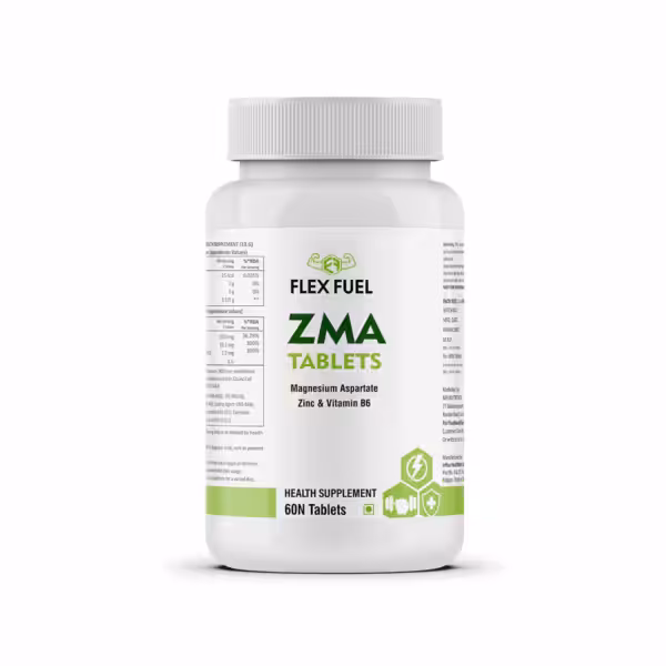 Flex Fuel ZMA Tablets with Magnesium Aspartate, Zinc & Vitamin B6, 60 tablets