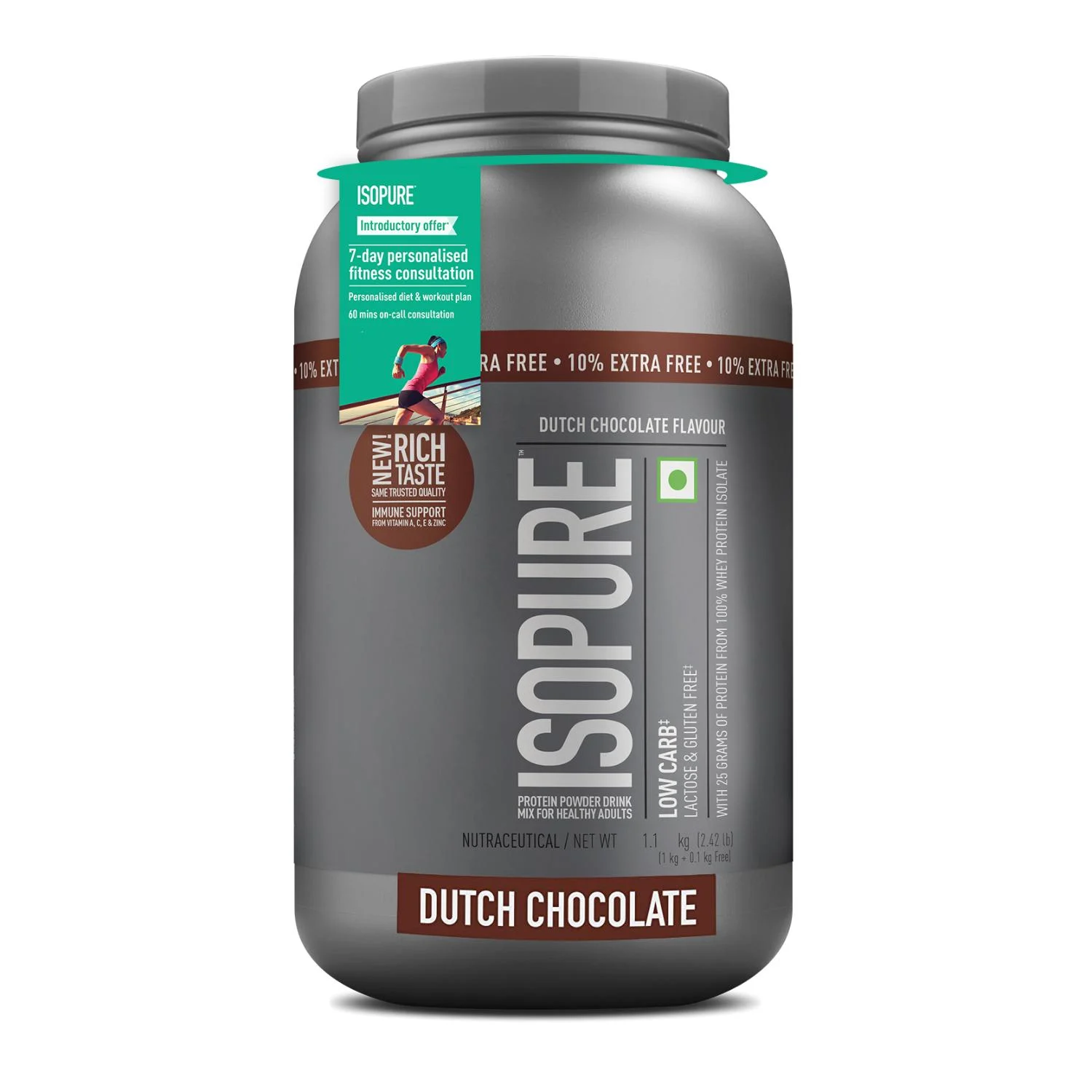 Isopure 100% Whey Protein Isolate Powder - 2.42 lbs(1.1 kg)