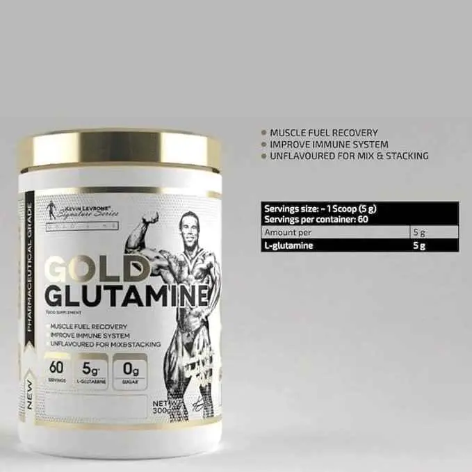 Kevin Levrone Gold Glutamine 5g, 60 Servings, Zero Sugar - Image 2