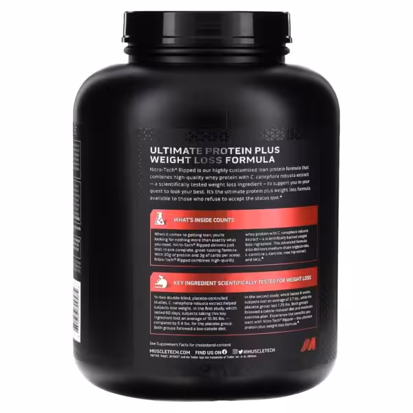 MuscleTech NitroTech Ripped Protein 4lbs - product image
