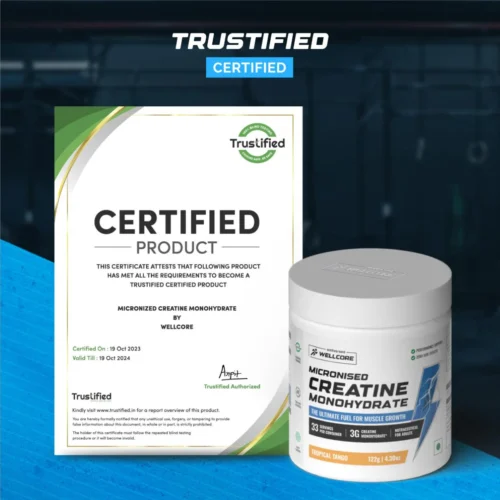 Wellcore - Pure Micronised Creatine Monohydrate (122g, 33 Servings) - Flavoured - Image 11