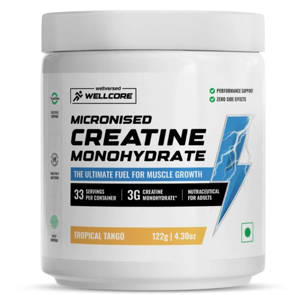 Wellcore - Pure Micronised Creatine Monohydrate (122g, 33 Servings) - Flavoured