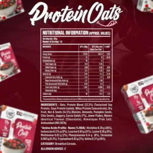 Doctor's Choice Protein Oats 750gm Dark Choco Berry