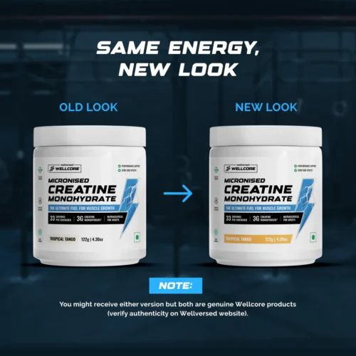 Wellcore - Pure Micronised Creatine Monohydrate (122g, 33 Servings) - Flavoured - Image 4