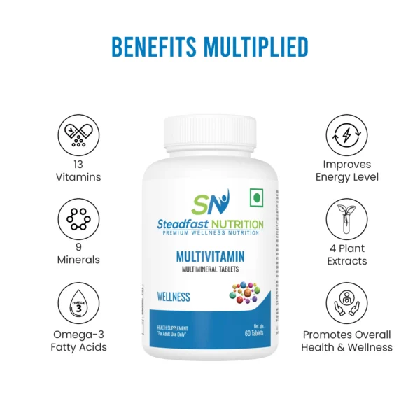 Steadfast Nutrition Multivitamin, 60 Tablets