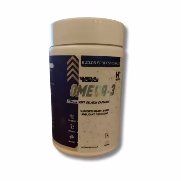 Muscle Science Omega-3 Fish Oil Soft Gelatin Capsules, 60 count, for heart, brain, and joint support