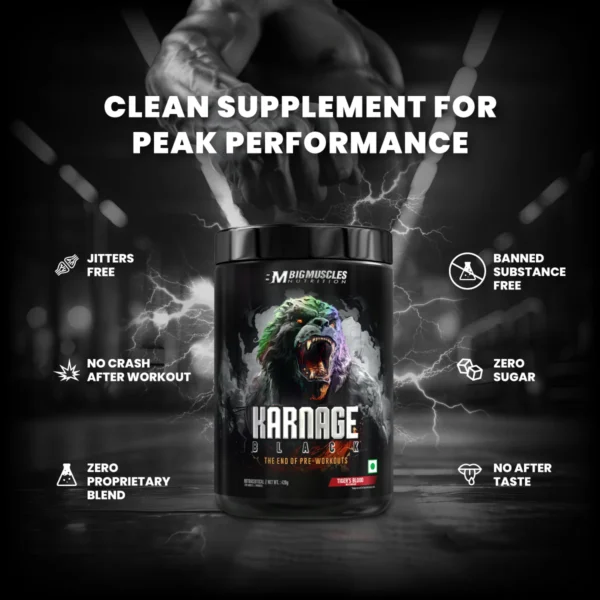 Bigmuscles Nutrition Karnage Black Pre Workout