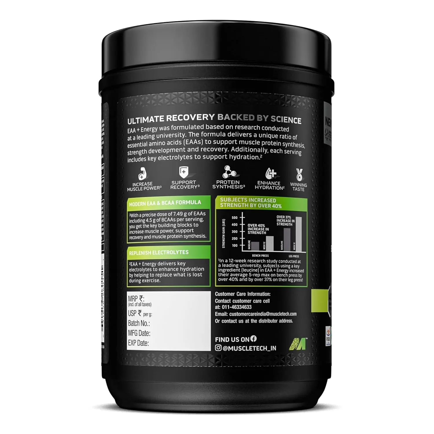 Muscletech EAA+ Energy, 30 Servings (395g) - Image 3
