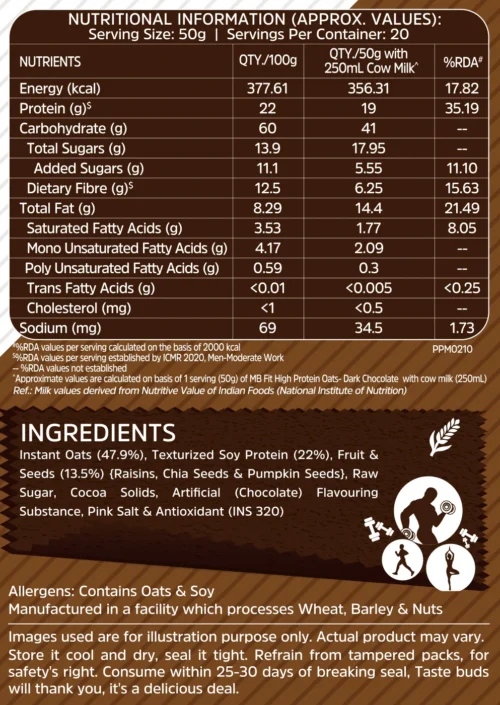 MuscleBlaze High Protein Oats, 1 kg - Image 7