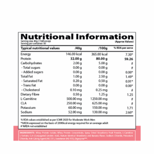 QNT Iso Ripped Whey Protein Isolate Powder