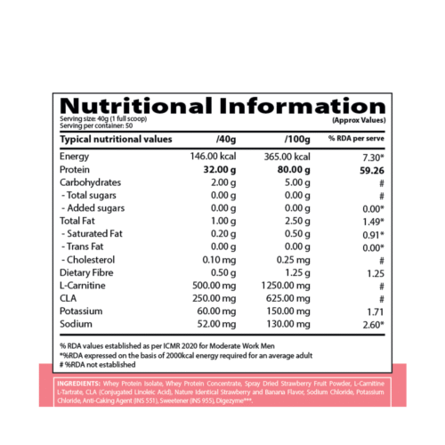 QNT Iso Ripped Whey Protein Isolate Powder - Image 2