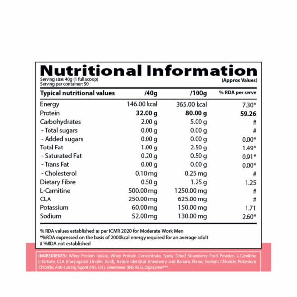 QNT Iso Ripped Whey Protein Isolate Powder