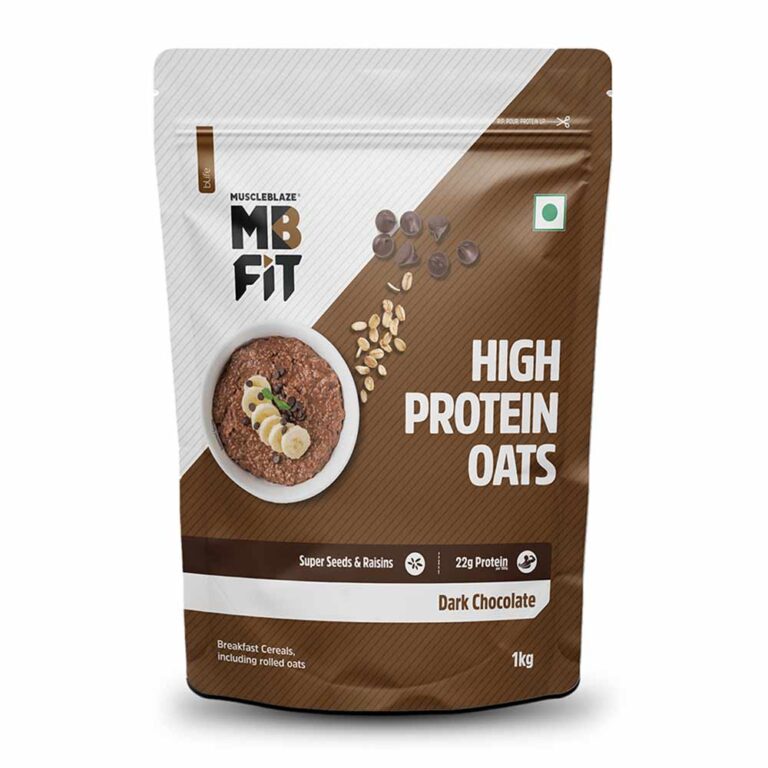 MuscleBlaze High Protein Oats, 1 kg