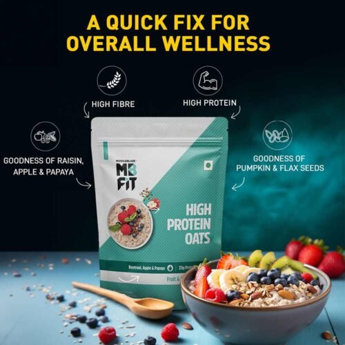 MuscleBlaze High Protein Oats, 1 kg - Image 4