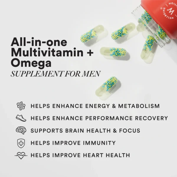 Wellbeing Nutrition Multi + Omega for Him Slow
